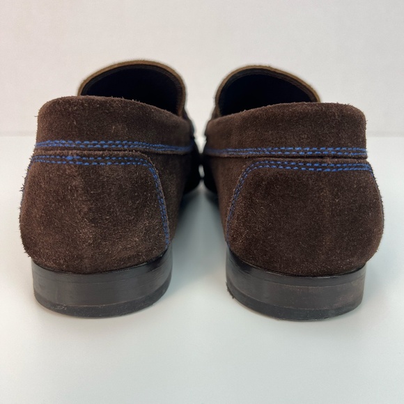 Donald J Pliner Dacio Loafer Expresso Suede Slip-On Driving Shoes Brown Mens 9M - Picture 4 of 14